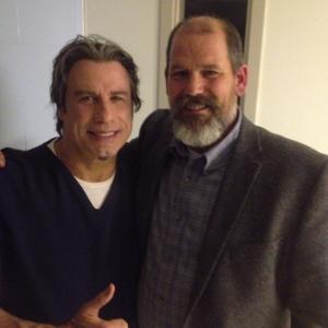 On set of The Forger with John Travolta