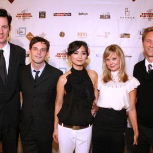 Brian Matthew McGuire, Scoot McNairy, Kathleen Luong, Sara Simmonds and Alex Holdridge at opening of 