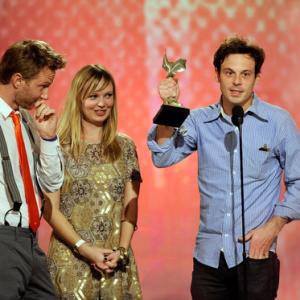 Sara Simmonds Scoot McNairy and Alex Holdridge Winning Independent Spirit Award for In Search of a Midnight Kiss
