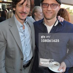 Alex Holdridge and John Hawkes at Spirit Awards Brunch in Los Angeles.