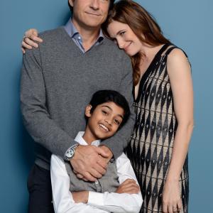 Jason Bateman Kathryn Hahn and Rohan Chand at event of Bad Words 2013