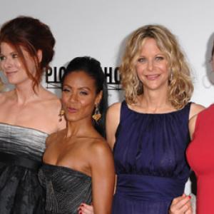 Meg Ryan, Candice Bergen, Jada Pinkett Smith, Annette Bening and Debra Messing at event of The Women (2008)