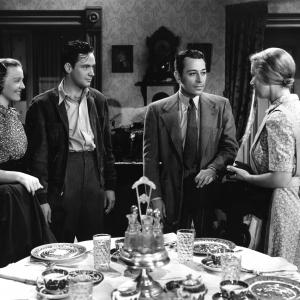 Still of William Holden Jane Bryan and George Raft in Invisible Stripes 1939