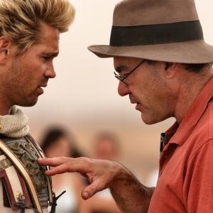 Still of Oliver Stone and Colin Farrell in Alexander 2004