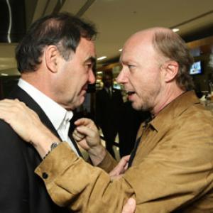 Oliver Stone and Paul Haggis at event of W 2008