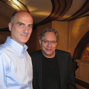 Jack Gulick Producer and Lewis Black at The Fillmore in Detroit Filming STARK RAVING BLACK