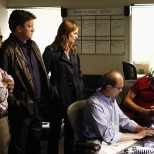 Still of Tyrees Allen Chris Elwood Nathan Fillion and Stana Katic in Kastlas 2009