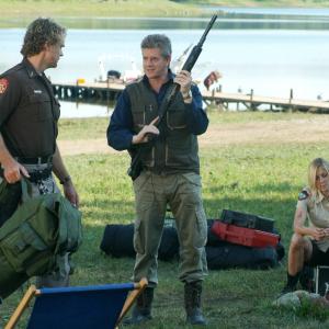Still of Sarah Lafleur, Sam McMurray and John Schneider in Juodojo ežero paslaptis 2 (2007)