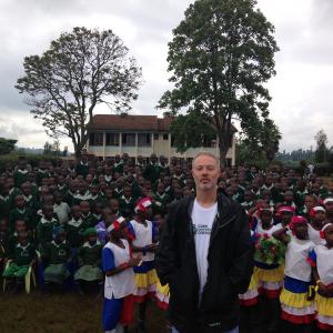 Robert Oppel in Kisii, Kenya during 2014 medical mission to Africa w/CureCervicalCancer.org