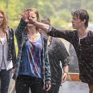 Still of Rachelle Lefevre Jolene Purdy Colin Ford and Mackenzie Lintz in Under the Dome 2013