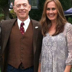 On Set of Farmer's Commercial with JK Simmons!
