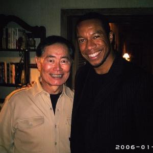 Hanging with the legendary George Takei (Captain Sulu) from Star Trek.