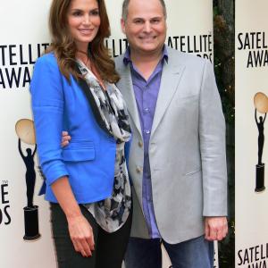 Brian Edwards  Cindy Crawford at The International Press Academy Event Honoring Brian Edwards 02 May 2012 Los Angeles CA