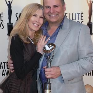 Brian Edwards and Mirjana Van Blaricom - President of the IPA, at The International Press Academy Event Honoring Brian Edwards, 02 May 2012, Los Angeles, CA