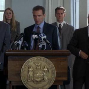 Seth Meier, Kelly McCool, Ralph Fiennes, James Mount and Stanley Tucci in