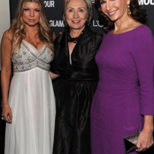 Fergie Mary Steenburgen and Hillary Clinton
