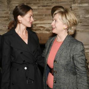 Rebecca Gayheart and Hillary Clinton