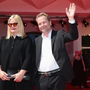 Ulrich Seidl and Veronika Franz at event of Im Keller 2014