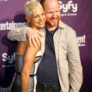 Joss Whedon and Morena Baccarin