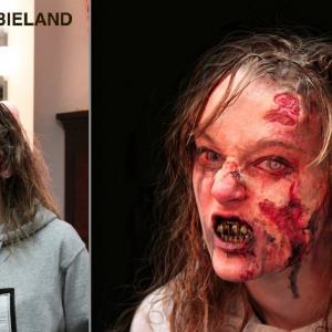 Makeup Test on actress Brianna Gardner for the film Zombieland