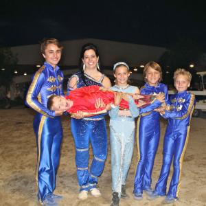Gattlin, Madison, Demi, and brothers: Callder, Arrden, and Garrison at the Fiesta of the Spanish Horse 2013.