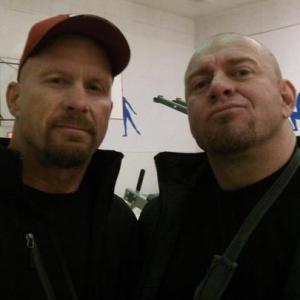 Doing stand inPhoto double for Stone Cold Steve Austin We had a chance to talk He seemed to be quite a humble down to earth funny guy