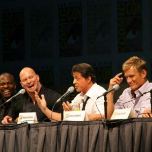 Dolph Lundgren Sylvester Stallone Steve Austin Terry Crews and Randy Couture at event of The Expendables 2010