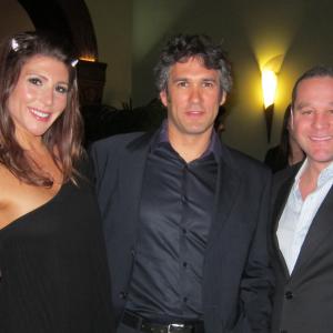 Gina Varela Paul Campion and Karlos Drinkwater at the New Zealand premiere of The Devils Rock Wellington New Zealand September 2011