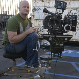 Writer/Director/Producer Allen Wolf on the set of IN MY SLEEP