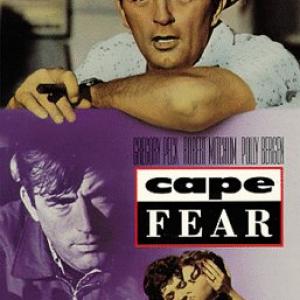 Robert Mitchum, Gregory Peck, Polly Bergen and Lori Martin in Cape Fear (1962)