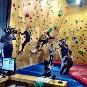The 'ol rock climbing dialogue scene. Brave New Girls with Jenna Talackova.