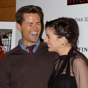 Anne Hathaway and Andrew Rannells