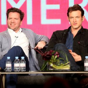 Adam Rothenberg and Richard Warlow at event of Ripper Street 2012