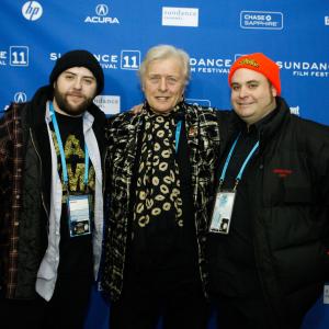 Rutger Hauer and Rob Cotterill at event of Hobo with a Shotgun 2011