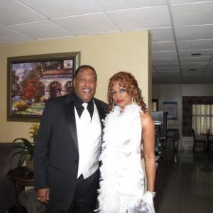 Arkeni and Meshach Taylor at their movie premier