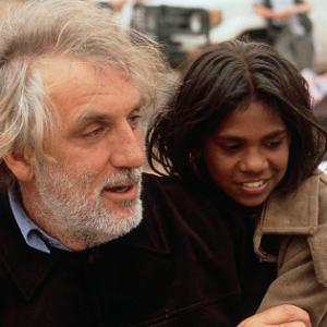 Phillip Noyce and Everlyn Sampi in RabbitProof Fence 2002