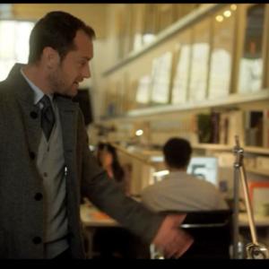 Still from Side Effects with Jude Law.