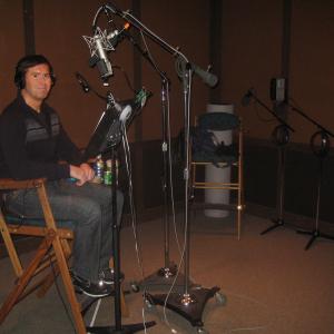 Jeffrey Vance between takes of an audio recording session, Hollywood, CA, January 30, 2012.