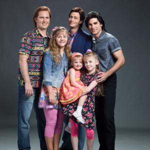 Still of Garrett Brawith Justin Mader Justin Gaston Dakota Guppy Shelby Armstrong and Blaise Todd in The Unauthorized Full House Story 2015