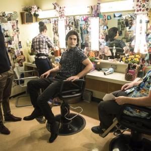 Still of Garrett Brawith Justin Mader and Justin Gaston in The Unauthorized Full House Story 2015