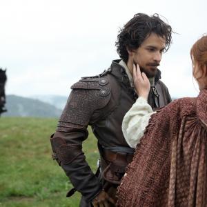 Still of Santiago Cabrera and Amy Nuttall in The Musketeers 2014