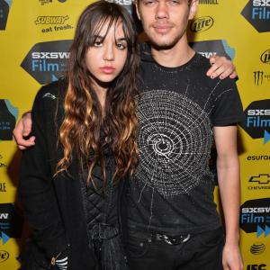 Lorelei Linklater and Ellar Coltrane at event of Vaikyste 2014
