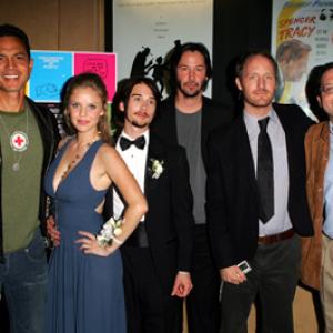 Keanu Reeves, Benjamin Bratt, Kelli Garner, Mike Mills, Lou Taylor Pucci and Michael Barker at event of Thumbsucker (2005)