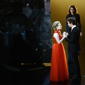 Amanda Seyfried, Eddie Redmayne and Samantha Barks at event of The Oscars (2013)