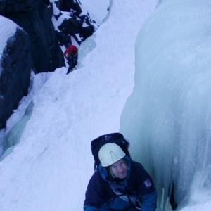 Winter ice climbing Rjukan Norway