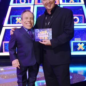 Bob Massie with Celebrity Squares host Mr Warwick Davis