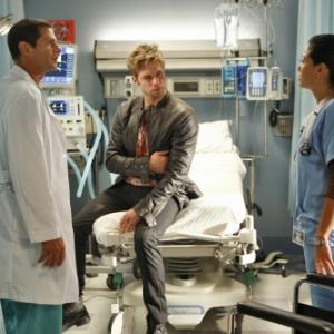 Still of Thomas Calabro, Shaun Sipos and Stephany Jacobsen in Melrose Place (2009)