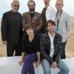 (L-R) Paul Cohen, Julio C. Perez, Adele Romanski, Brett Jacobsen, David Robert Mitchell and James Laxton attend the 'The Myth of the American Sleepover' Photo Call held at the Martini Terraza during the 63rd Annual International Cannes Film Festival on May 19, 2010 in Cannes, France.