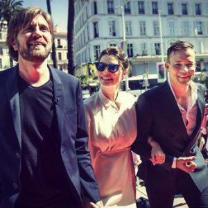 With Ruben stlund and Lisa Loven Kongsli at The premiere for Force Majeure at cannes maj 2014
