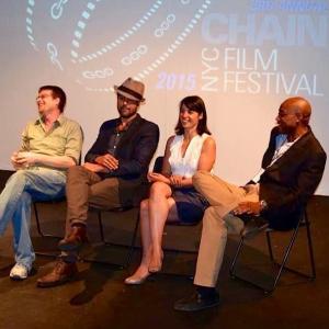 Brian Ackley George Katt Jen Burry and Princeton Holt attend the 2015 Chain NYC FIlm Festival Best of Fest Screening QAtalkback for Alienated 2015